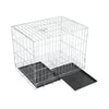 Pet Dog Crate Folding Metal Wire Cage 2 Door Indoor Outdoor Puppy Training Cages