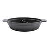 Cast Iron Shabu-Shabu Dual Divide Cooking Soup Hot Pot Hotpot Stockpot Non-stick