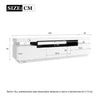 Modern 70 inch TV Stand Media Console Table Cabinet w/ Storage Drawer LED Light