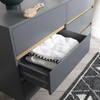 Chest of Drawers 6 Drawer Storage Unit Wooden Grey Modern Bedroom