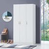Wardrobe 3 Door Storage Shelves Hanging rail Bedroom Modern Furniture