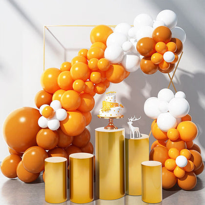 5PCS Metal Flower Cake Display Stand Plinth Cylinder Dessert Pedestal Wedding UK