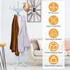 Coat Rack Free Standing Coat Rack Entryway Wooden Coat Tree Stand w/ 12 Hooks