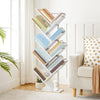 Bookcase Tree Bookshelf Tall Floor Standing Book Shelf 34 x 20 x 116 cm