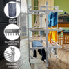 Electric Heated Clothes Airer With Cover 3 Tier Dryer Rack Indoor Foldable Horse