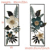 Metal Wall Art Flower Hangings Wall Sculptures Livingroom Decor Ornament 33*21in