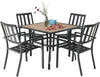 Outdoor Dining Sets Square Table Patio Furniture Sets Dining Table Chairs Sets