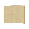 Driveway Gate Wooden Double Gate Pedestrian Side Door Heavy Duty Timber Unit