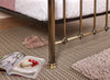Brass Finish,Traditional Antique Victorian Metal Bed Frame Bedstead,Double,King