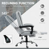 Home Office Chair High Back Computer Chair with Swivel Wheels Light Grey