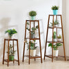 77/97/117cm Tall Bamboo Plant Stand Pot Holder Shelf Corner Side Table