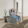 Recliner Massage Sofa Living Room Fabric Upholstered Reclining Heating Armchair