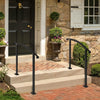 Handrails for Outdoor Steps, Wrought Iron Handrail Fit 0 to 3 Steps Outdoor