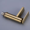 Brass Bathroom Basin Mixer Tap Sink Faucet Single Hole Deck Mounted Brushed Gold