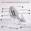 Beauty Bed Adjustable Massage Table Spa Salon Bed Lash Recliner w/Stool