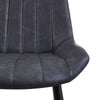 Luxury Pair of 2 Home Office Chairs Grey Dining Kitchen Chairs Upholstered Chair