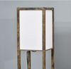 Industrial Floor Lamp Tall Rustic Display Cabinet Vintage Standing Light Shelf