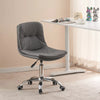 Adjustable Cushioned Computer Desk Office Chair Chrome Legs Lift Swivel Chairs
