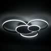 Modern LED Ceiling Light 3/5 Rings Chandelier Living Room Bedroom Pendant Lights