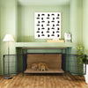 Large Wooden Dog Crate Heavy Duty Metal Bar Pet Kennel Cage Side End Table