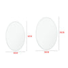 Frameless Oval Wall Mirror Sticking Hanging Makeup Unit Smooth Round Glass Edge