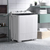 Twin Tub Washing Machine Portable Laundry Machine w/ 4.5 kg Washer &1.5 kg Dryer