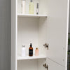 190cm High Gloss Slimline Bathroom Tallboy Free Standing Cabinet Tall Storage