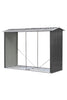 Garden Log Storage Shed GalvanisedSteel Outdoor Firewood Store Rack Fire Shelter