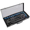 Heavy Duty 1/2" Ratchet Wrench Socket Set 8-32mm Metric Extension Bar Metal Case
