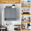 Space-saving Storage Organizer Hanging Bathroom Cabinet-Grey