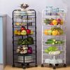 Tiered Kitchen Food Veg Storage Bathroom CaddyRack Organise Fruit Trolley Basket