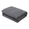 Grey Cotton/Fleece Weighted Blanket Throw Bedding Sensory Premium Adults Kids UK