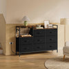 Modern Chest of Drawers Bedroom Furniture Storage Bedside Cabinet 8 Drawer Black