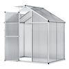 4x6FT Walk-In Greenhouse Polycarb PC Panel Aluminium Frame W/ Door Window Vent