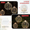 Outdoor Hanging Light Spheres 3 Pack LED Light Balls
