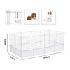 24 Panels Pet Dog Cat Play Pen Puppy Rabbit Playpen Detachable Cage Fence Kennel