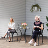 3 PCs Coffee Table Chairs Outdoor Garden Furniture Set w/ Umbrell