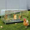 Stainless Steel Chicken Coop Poultry Duck Cage Rabbit Bird Cage House with Cover