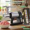 Electric Meat Grinder 2000W Mincer Sausage Kibbe Reverse Function Black Silver