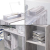 Computer Desk PC Table L-shaped Corner w/Shelves/Drawers Workstation Home Office