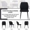 2× Kitchen Dining Chairs Faux Leather Soft Seat Angel Back Restaurant Chair Set