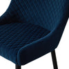 Luxury 2x Navy Blue Velvet Fabric Chairs Lounge Office Chairs Reception Home TOP
