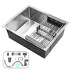 Large Super Deep Single Bowl Square Stainless Steel Kitchen Sink Undermount Wpbz