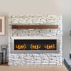 48 Inch Glass Fireplace Indoor Burner Insert Biofire Fire Wall Mount Decoration