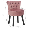 Velvet Upholstery Dressing Table Stool Side Chair Makeup Bedroom Rest Chair uk