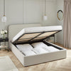 Dusk Ascot Natural Linen Look King Size Ottoman Storage Bed RRP £899
