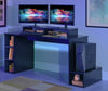 Home Gaming Desk - Black | Computer Study Table PC Workstation Office Furniture