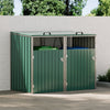 Garden Metal Bin Shed Double Wheelie Bin Storage Cover Rubbish Dustbin 2 Shed UK