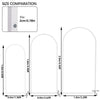 1.5M/1.8M/2M Wedding Arch Backdrop Stand Set of 3 White Metal Arched Frame Decor