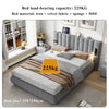 Upholstered Bed Frame Velvet 5ft King Size Bed with Stereo, Charging & Lighting